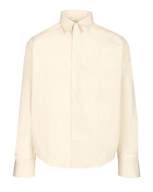 AMI Natural Ami "Ami De Coeur" Shirt for men