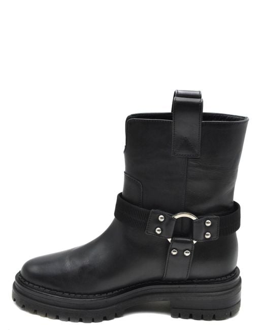Sergio Rossi Black Booties