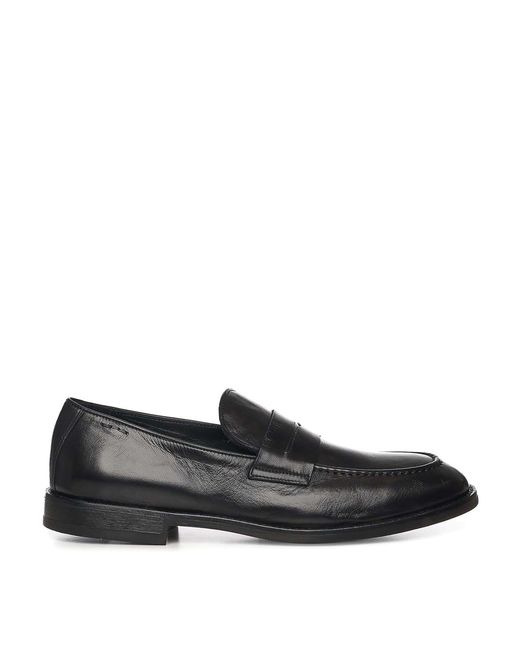 Alexander Hotto Black Leather Loafer for men