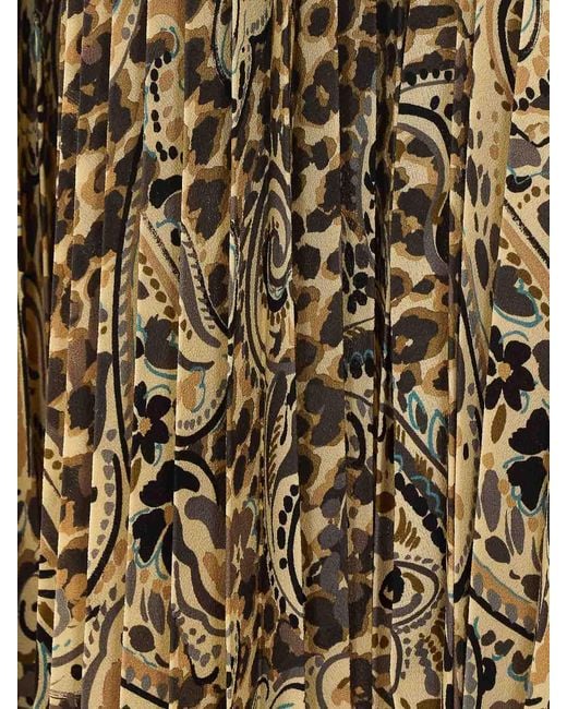 Etro Multicolor Pleated Skirt