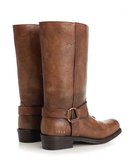 Golden Goose Deluxe Brand Brown High Biker Boots