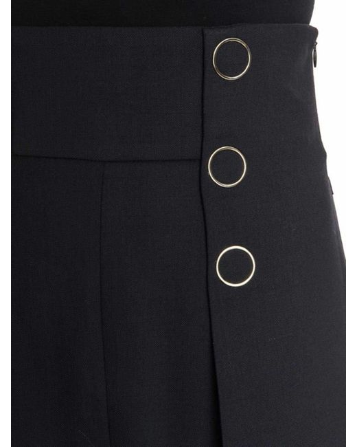 Karl Lagerfeld Black Wool Pants