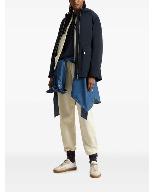 Woolrich Blue Summer Hooded Jacket