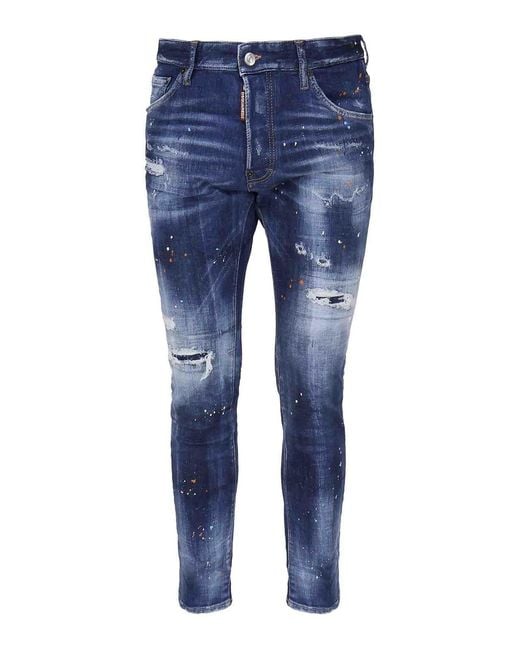 DSquared² Blue Cotton Denim Jeans for men