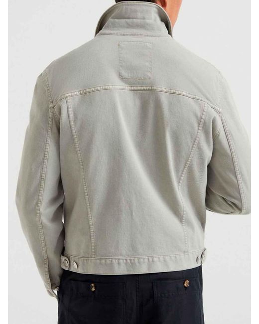 Brunello Cucinelli Gray Overshirt for men