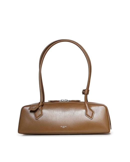 Alaïa Metallic Le Teckel Medium Leather Shoulder Bag