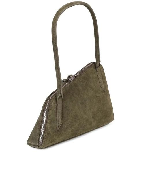 The Attico Green Sunrise Shoulder Bag
