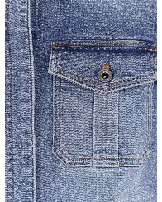 Self-Portrait Blue Casual Jacket