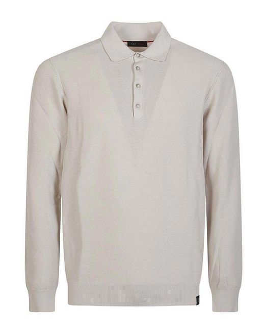 Fay White Crewneck for men