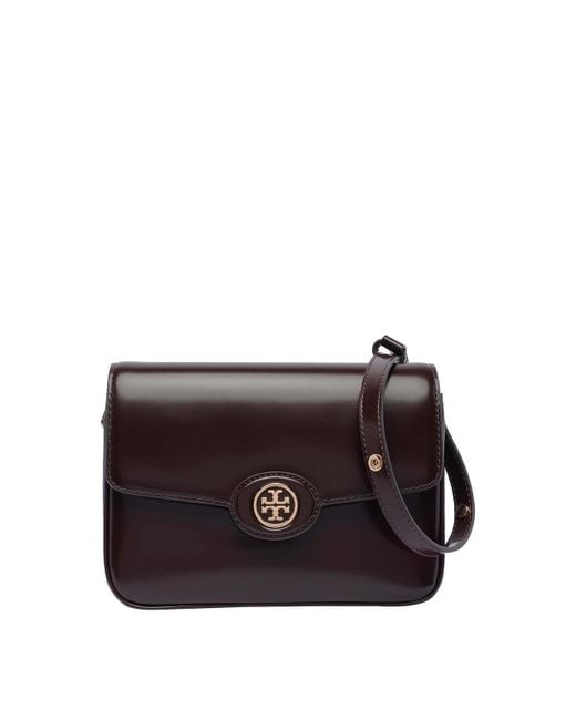 Tory Burch Brown Robinson Shoulder Bag