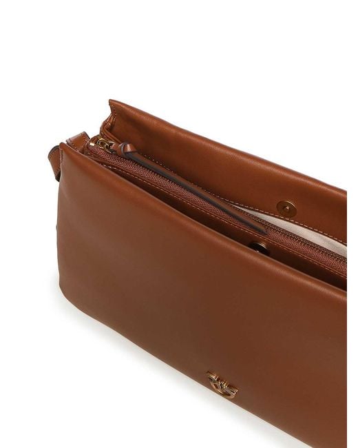 Pinko Brown One Two Three Bag Shoulder Bag