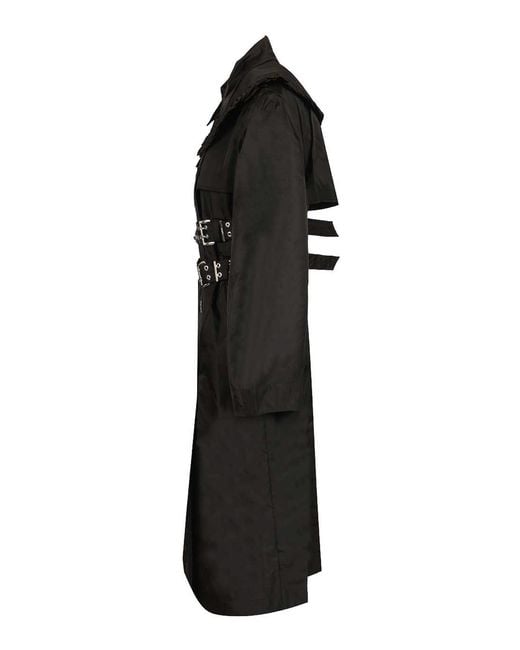 Ganni Black Duchesse Nylon Trenchcoat