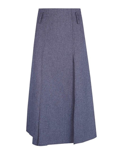 DR. HOPE Blue Midi Skirt