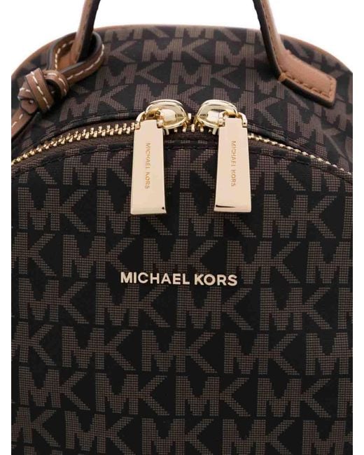 Michael Kors Black Backpack With Monogram
