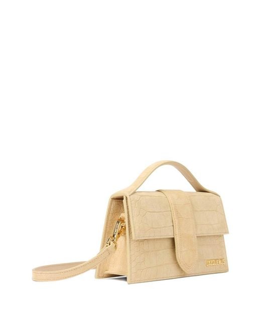 Jacquemus Natural Big Le Bambino Effect Leather Tote Bag