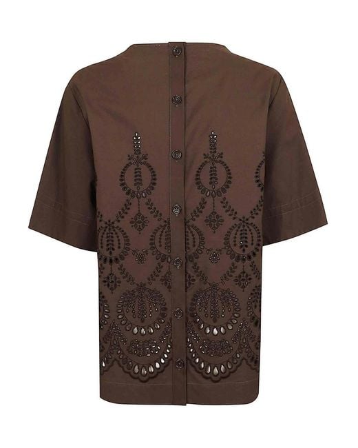 P.A.R.O.S.H. Brown Blouse