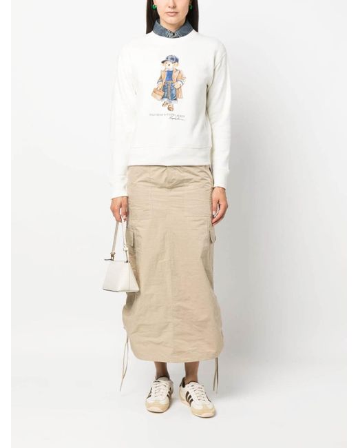 Polo Ralph Lauren Polo Bear-print Cotton-blend Jersey Sweatshirt