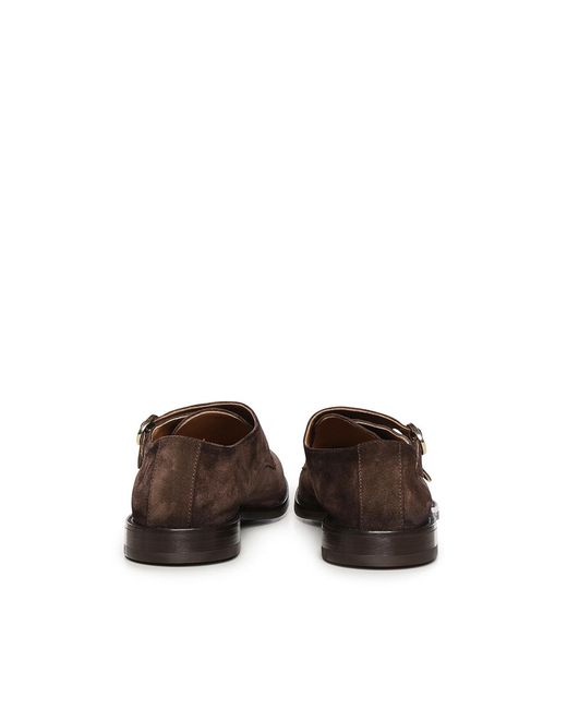 Alexander Hotto Brown Suede Loafers for men