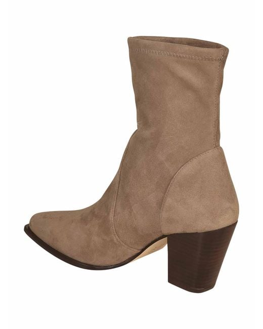 Stuart Weitzman Brown Ankle Boots
