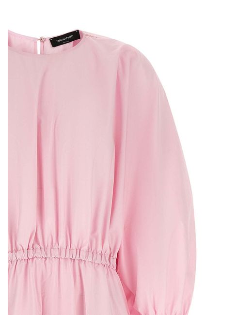 Fabiana Filippi Pink Diamond Thread Dress