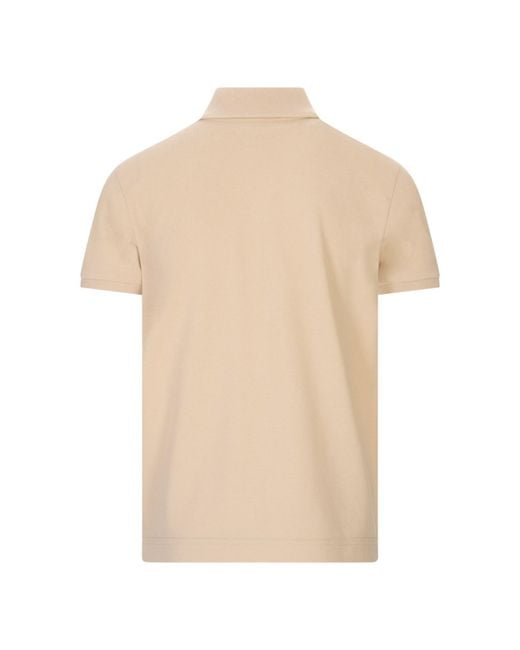 Moncler Natural Ss Polo for men