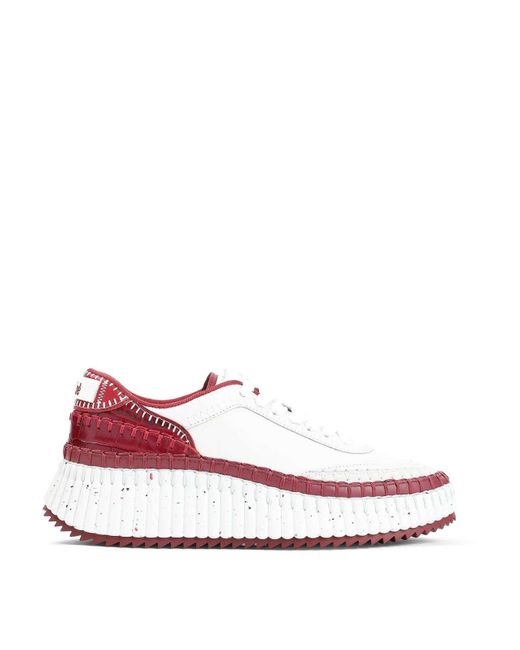 Chloé Pink Nama Sneakers