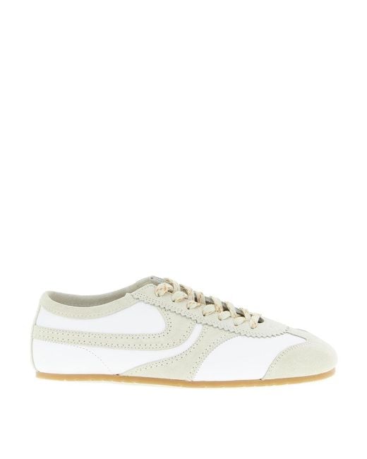 Dries Van Noten White Leather Sneakers for men