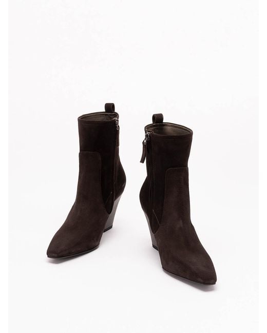 Brunello Cucinelli Brown Ankle Boots With Heels
