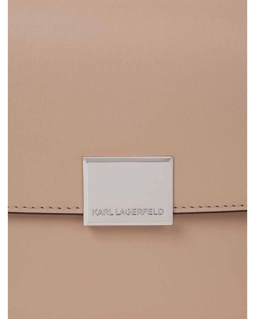 Karl Lagerfeld White K/Forever Md Crossbody