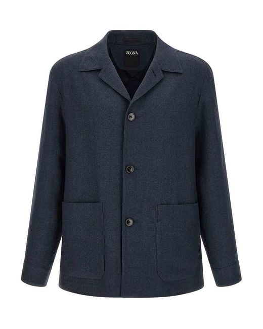 Zegna Blue Alpe' Jacket for men