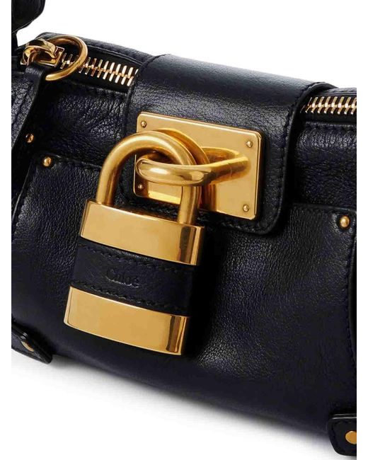 Chloé Black Paddington Small Leather Shoulder Bag