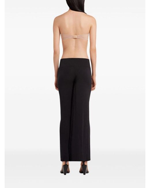 Courreges Black Infinity Pleats Jersey Pants