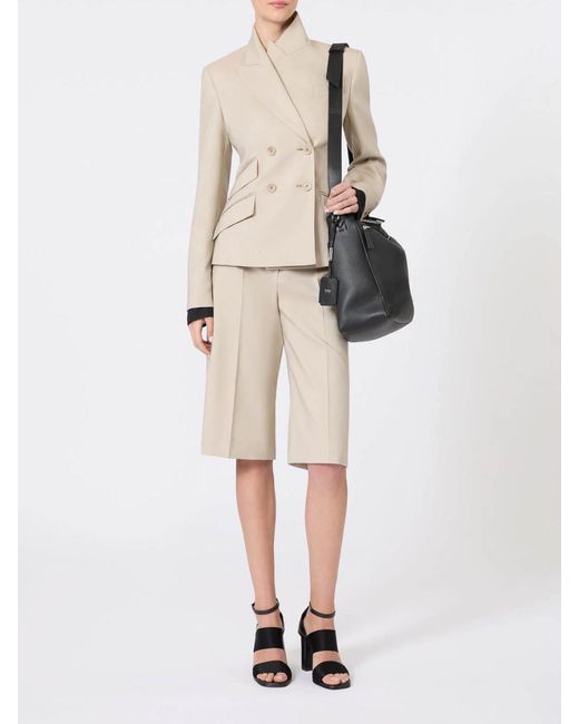 Max Mara Natural Humble Raw Bermuda Shorts
