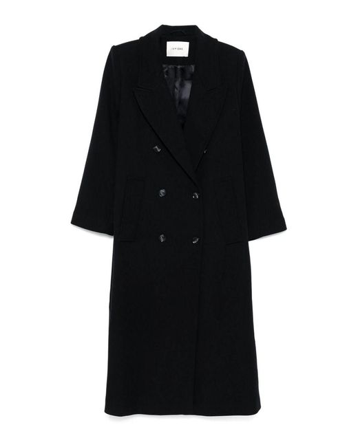 IVY & OAK Black Clemence Oversized Blazer Coat