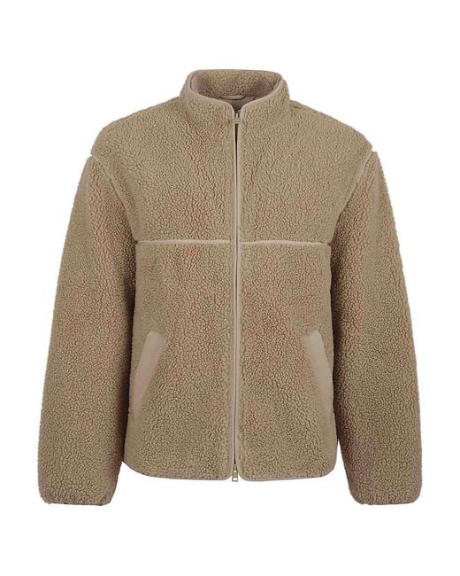 Maison Kitsuné Brown Fleece Jacket for men