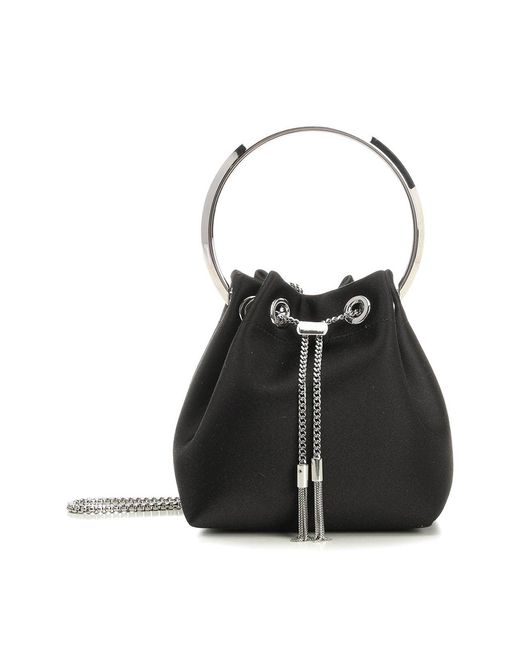 Jimmy Choo Black Satin Bag