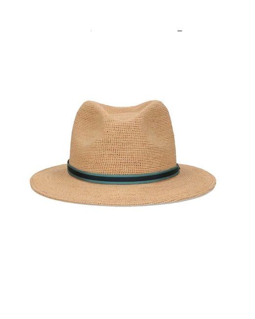 Borsalino Natural Made Of Fine Crochet Raffia for men