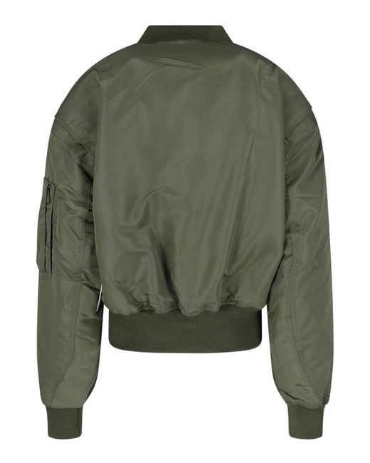 Entire studios Green Bomber Zip