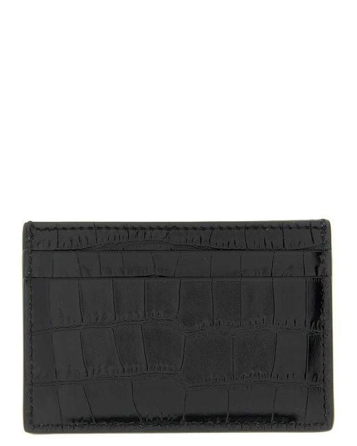 Tom Ford White Exotic Line Card Holder for men