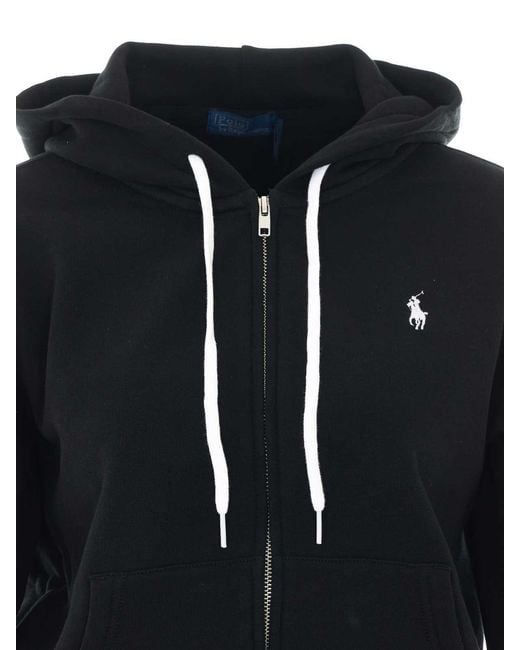 Polo Ralph Lauren Blue Polo Logo Zip Up Hoodie