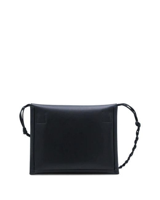 Jil Sander Black Tangle Flat Medium Bag for men