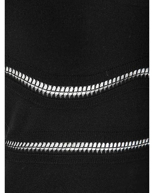 Blumarine Black Knit Tank Top Dress