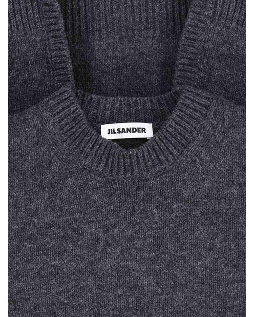 Jil Sander Gray Wool Sweater