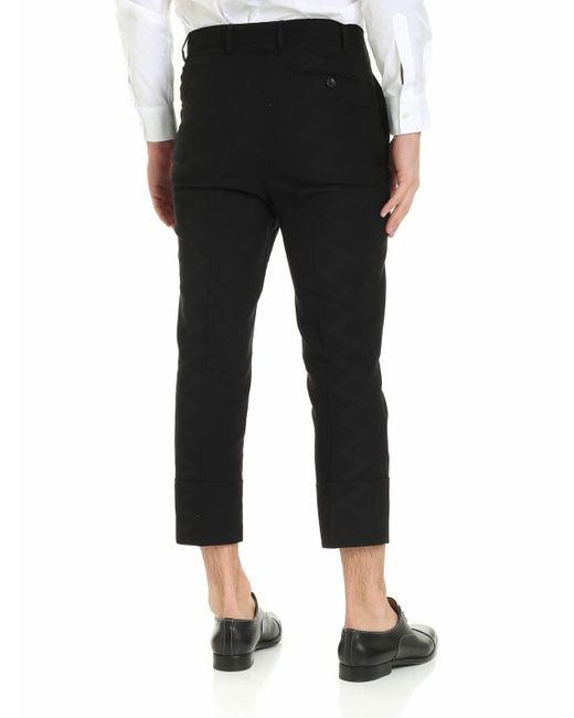 Vivienne Westwood Black Cropped George Pants for men