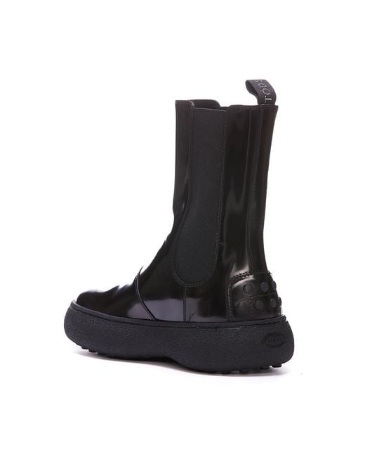 Tod's Black Elasticated Booties