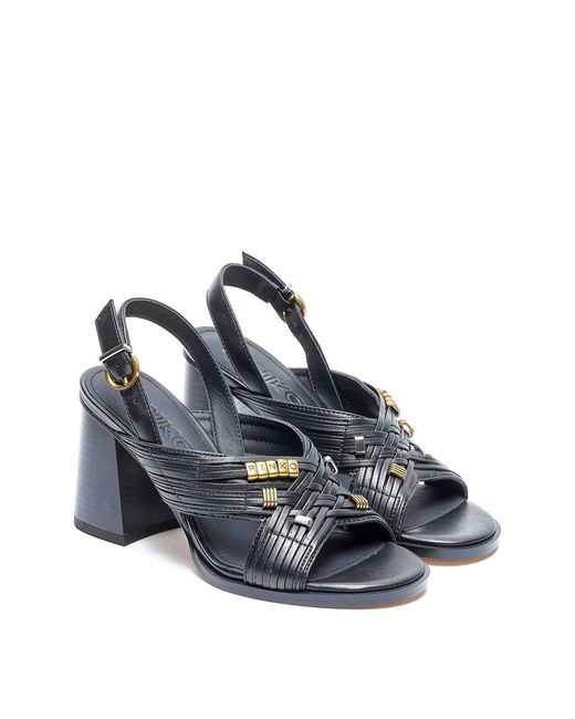 Pinko Blue Lara Pump Sandals