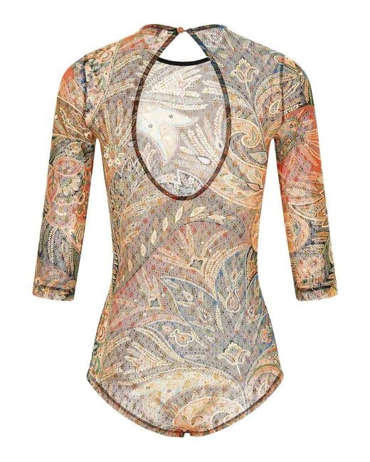 Etro Natural Body Paisley Foliage