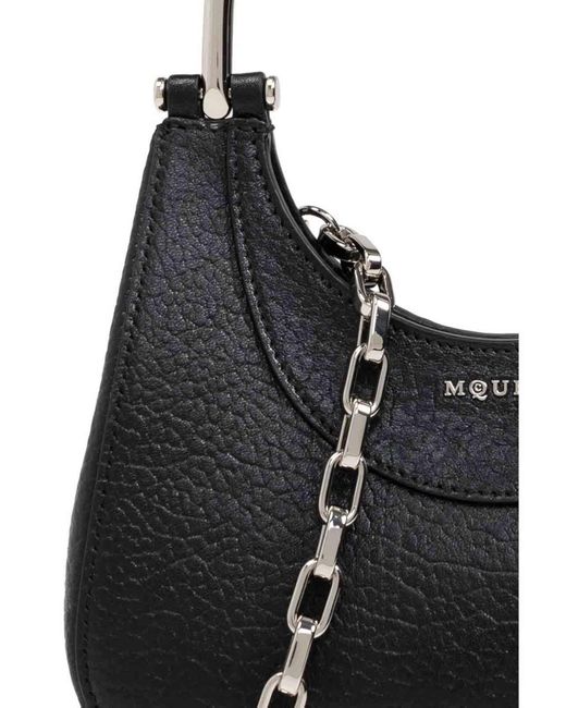 Alexander McQueen Black Mcqueen T-Bar Mini Lambskin Bag