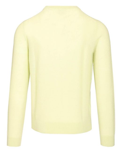 Paul Smith Yellow Crew Neck Sweater for men