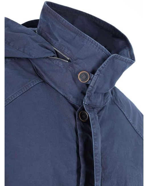 RANRA Blue Jacket With Embroidery for men